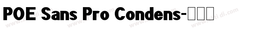 POE Sans Pro Condens字体转换